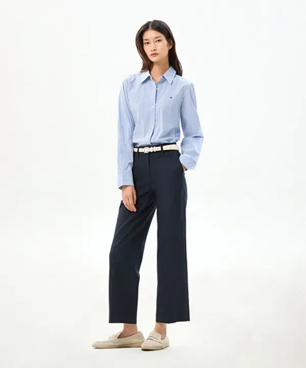 Брюки полуширокие льняные, Tommy Hilfiger