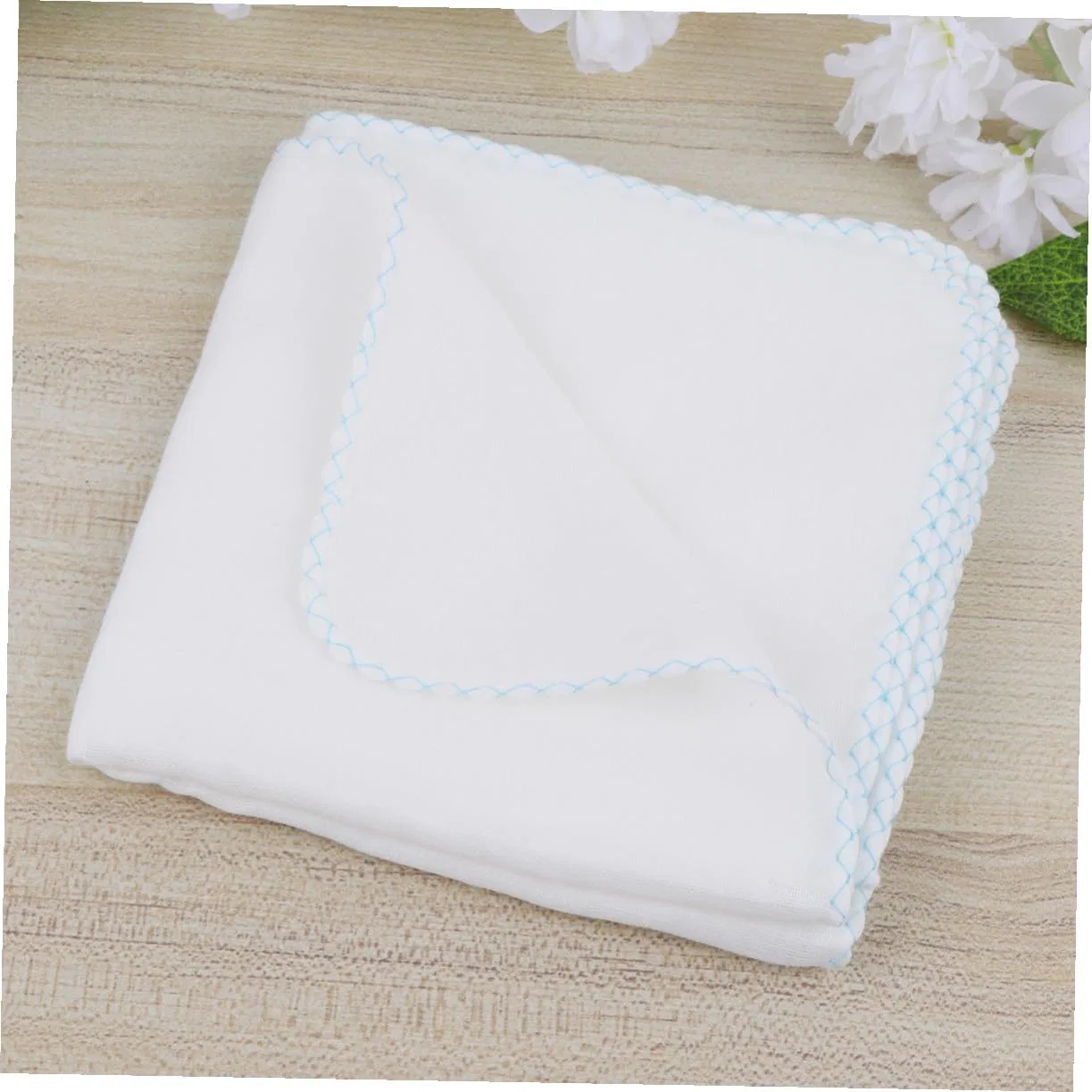 No brand Набор салфеток из хлопка, VALICLUD, 10 шт, 28x28 см, Blue and White — фото 3
