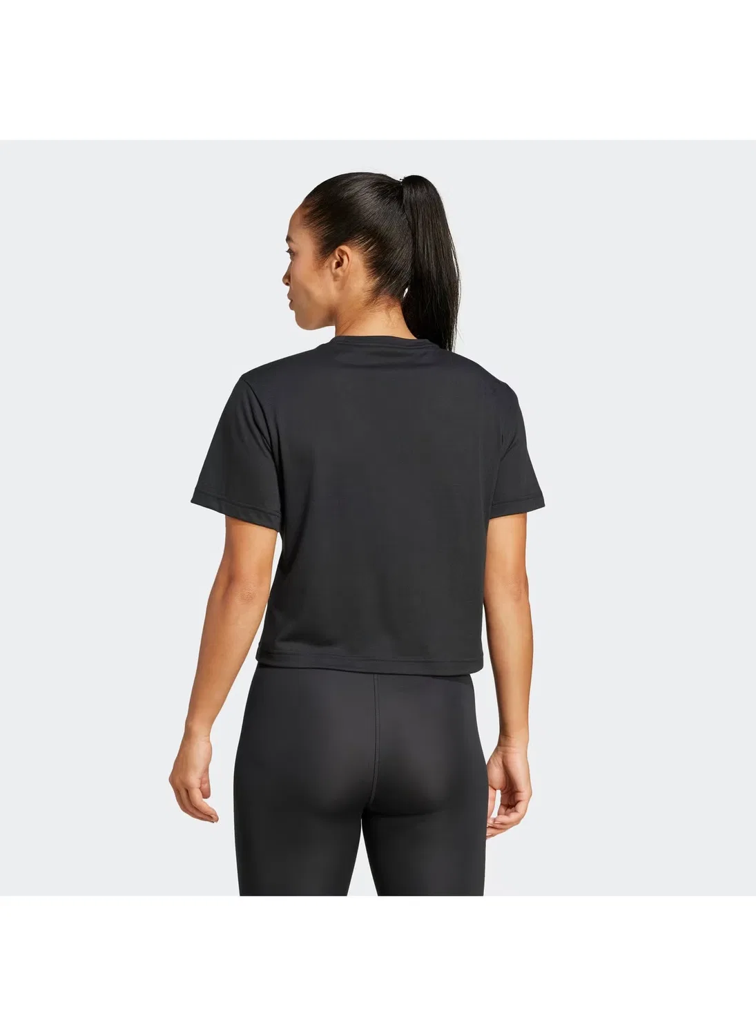 Футболка с принтом Essential Big Logo Adidas, черный — фото 2