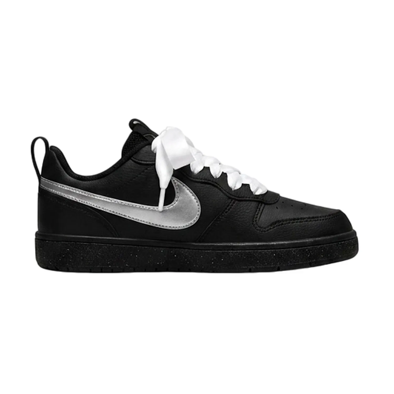 Детские кроссовки для скейтбординга с принтом Silver Moon Ballet Nike Court Borough, Black — фото 4