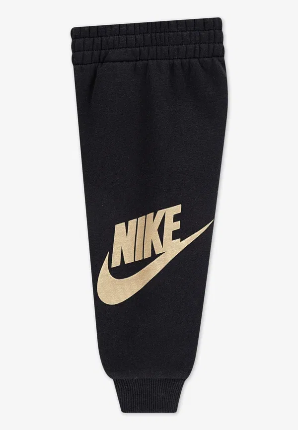 Спортивный костюм из футера с принтом Nike Sportswear black, metallic gold, черный/золотой — фото 3