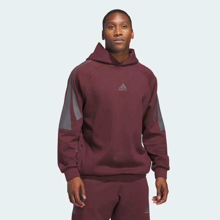 Худи баскетбольное с капюшоном Performance adidas Basketball Spacer, Aurora