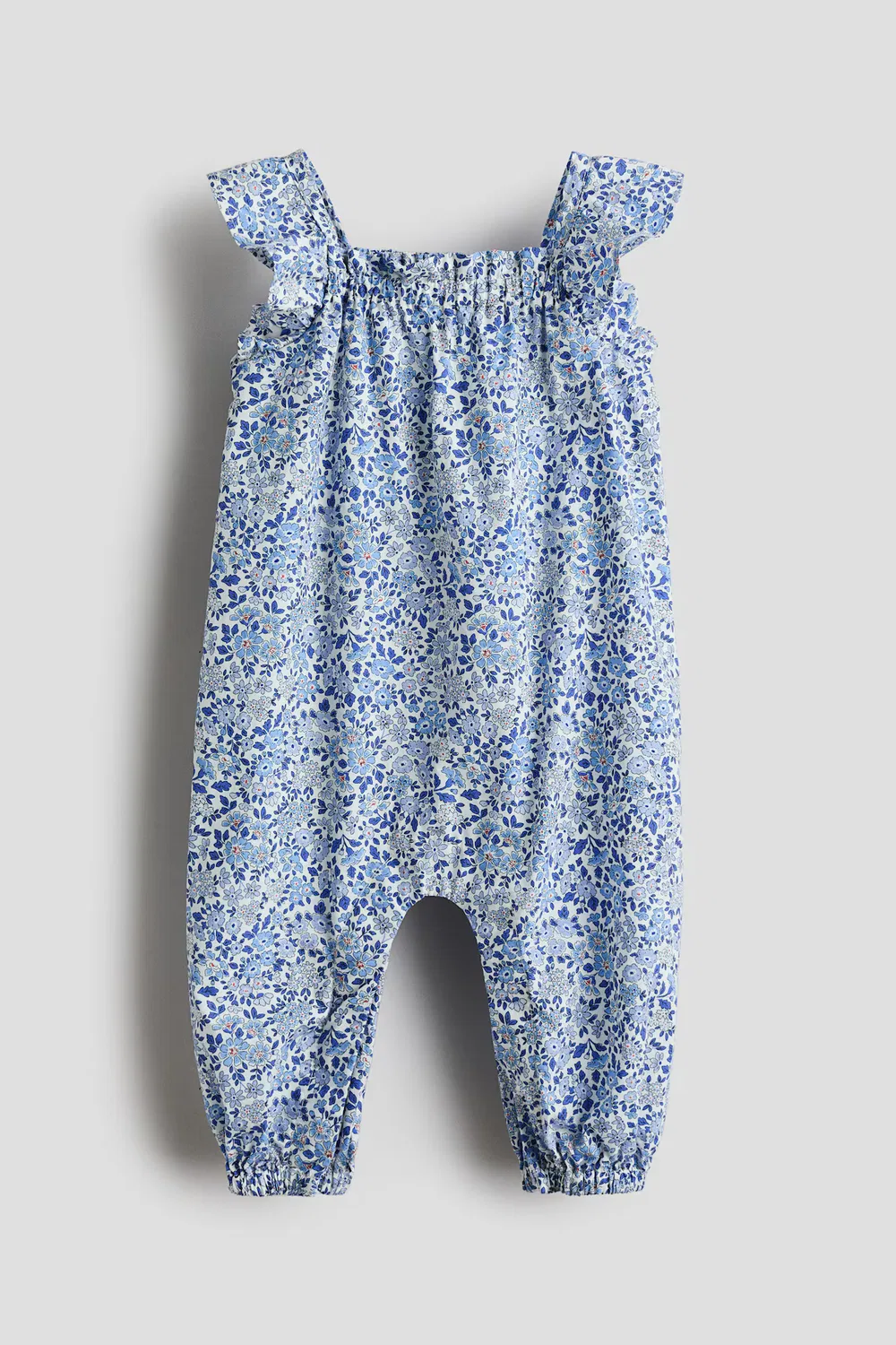 Хлопковый комбинезон H&M, Blau/Geblümt