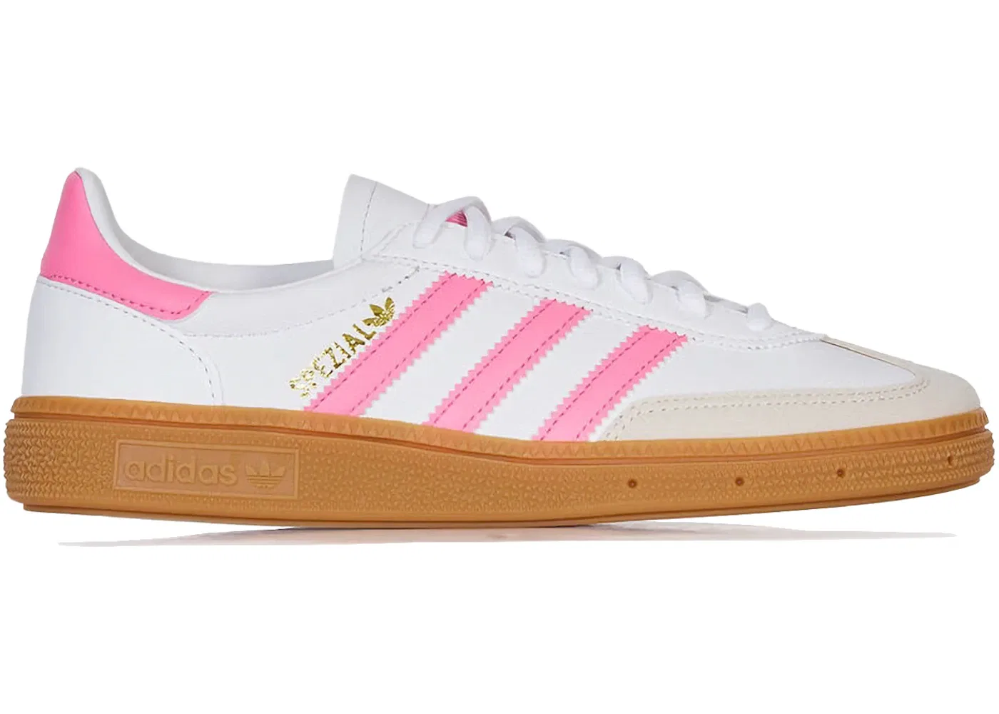 Детские кроссовки lifestyle с замшевым верхом Adidas Handball Spezial, White/Pink