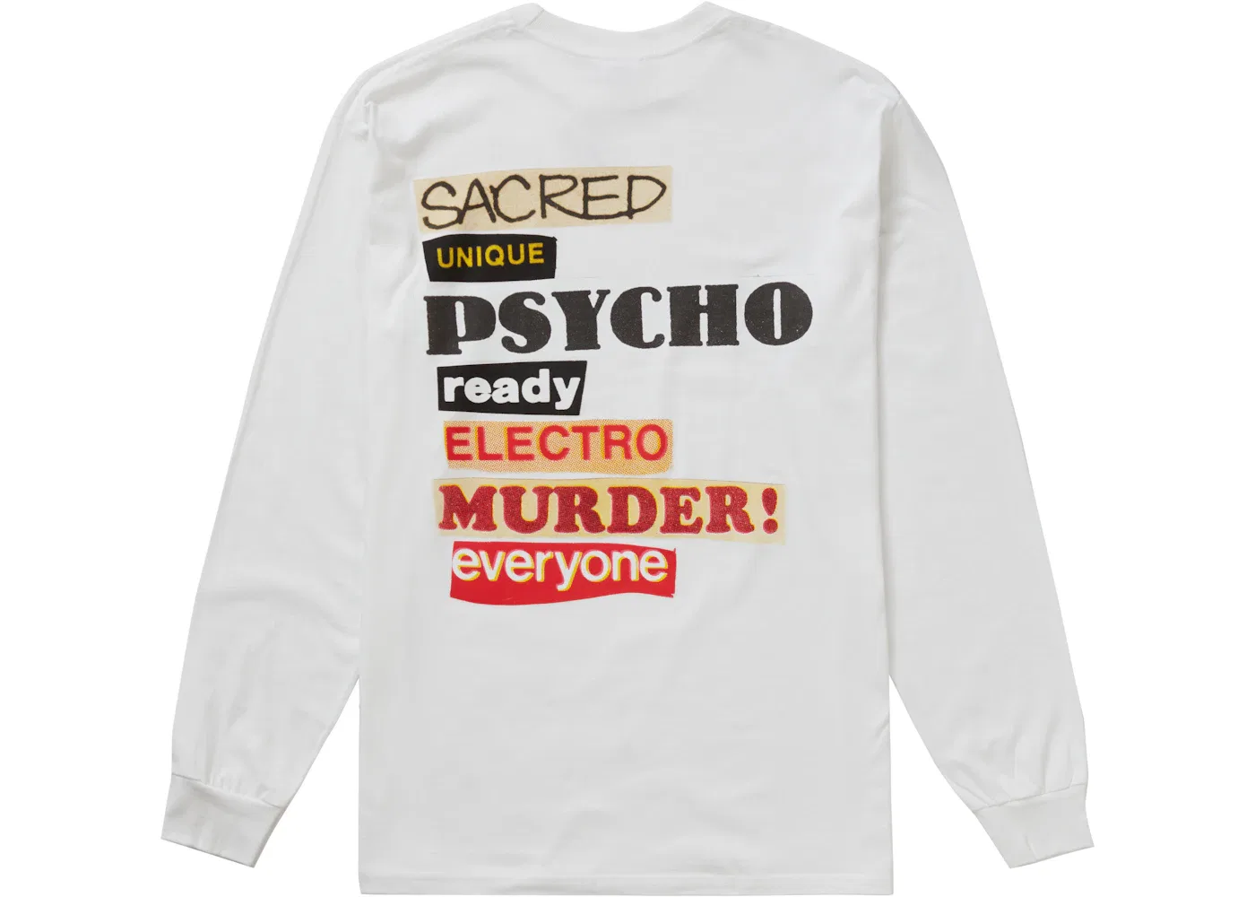 Мужская футболка с длинным рукавом Supreme Sacred Unique L/S Tee, White — фото 2