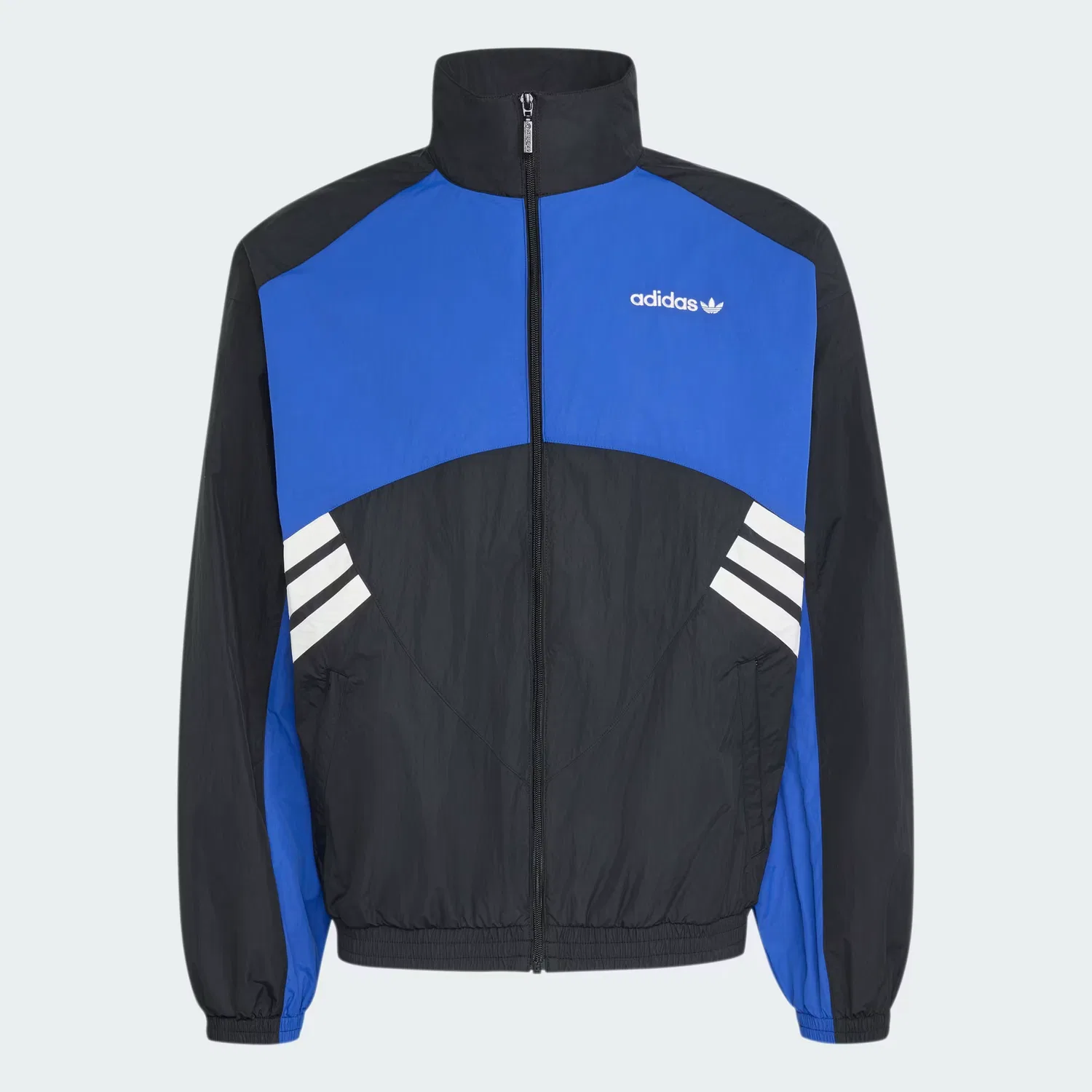 Мужская олимпийка свободного кроя Munich 93 Adidas Originals, черный/королевский синий — фото 4