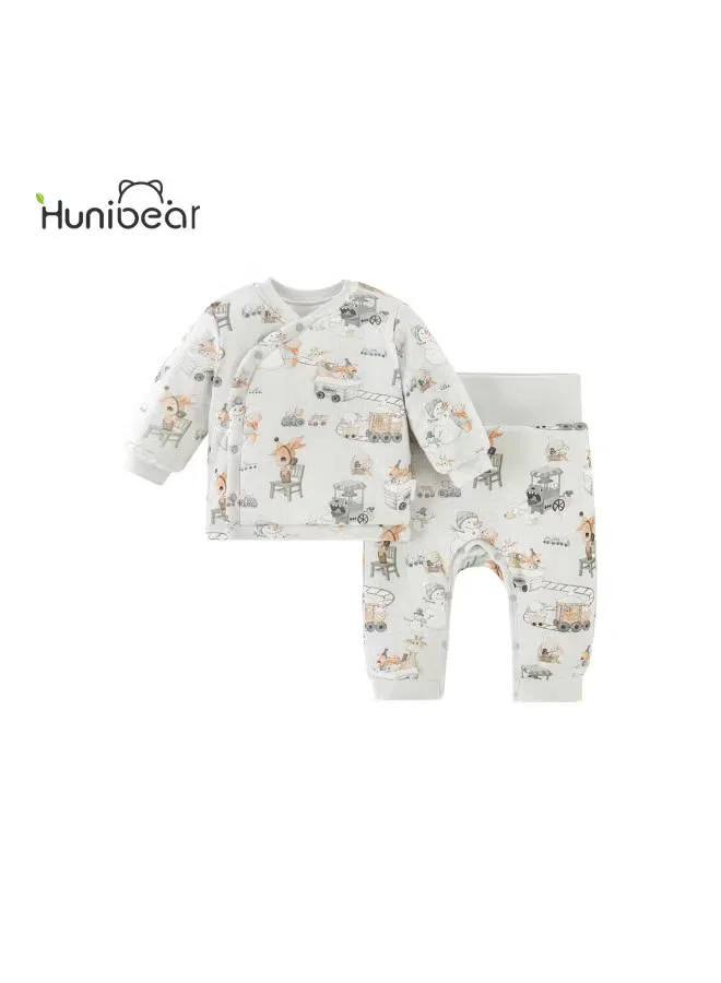 Комплект утепленный стеганый на зиму Huanxixiaoxiong