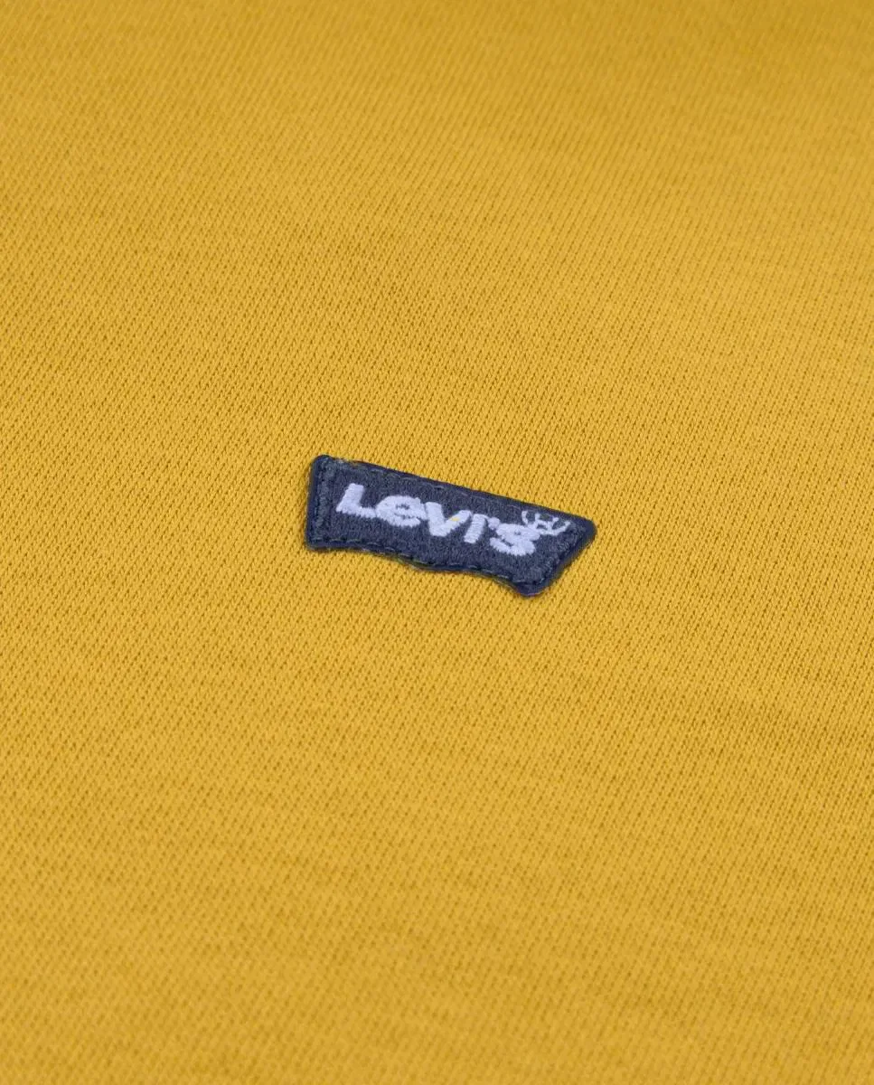 Детская худи для мальчиков с капюшоном Levi's Mini Batwing, Amarillo — фото 3
