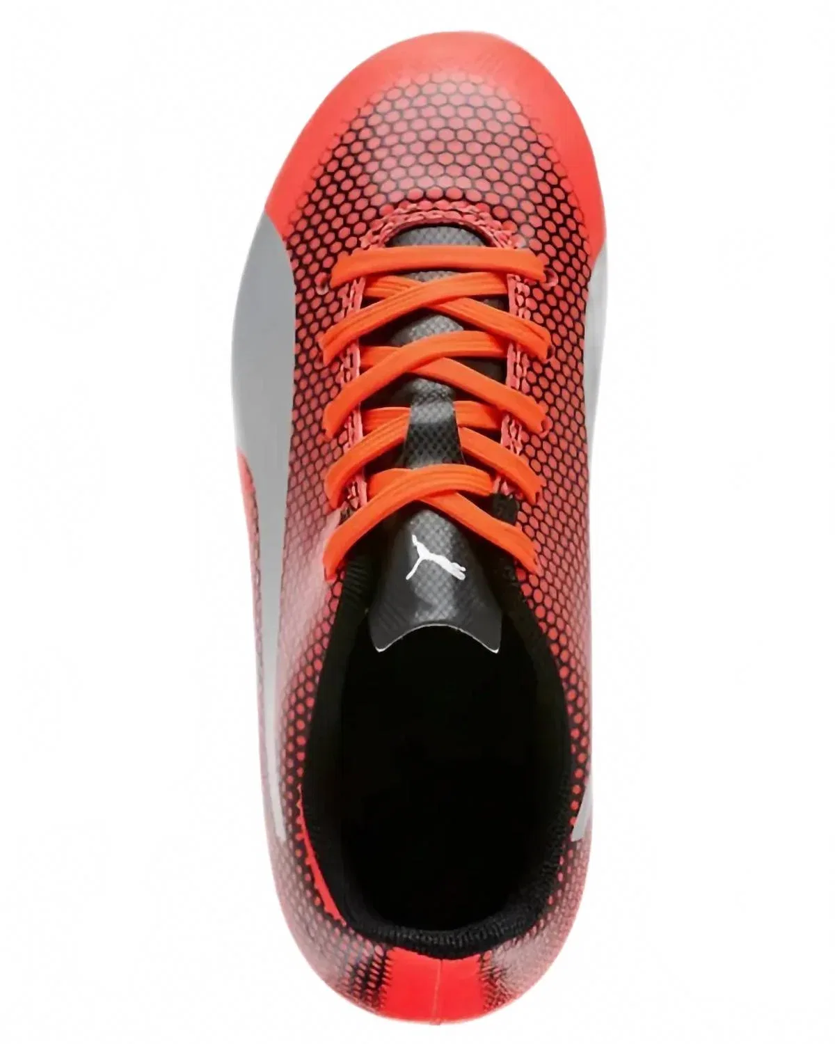 Детские футбольные бутсы для мальчиков с шипами Spirit FG Jr Puma, Red Blast /silver /black Soccer Cleat — фото 2