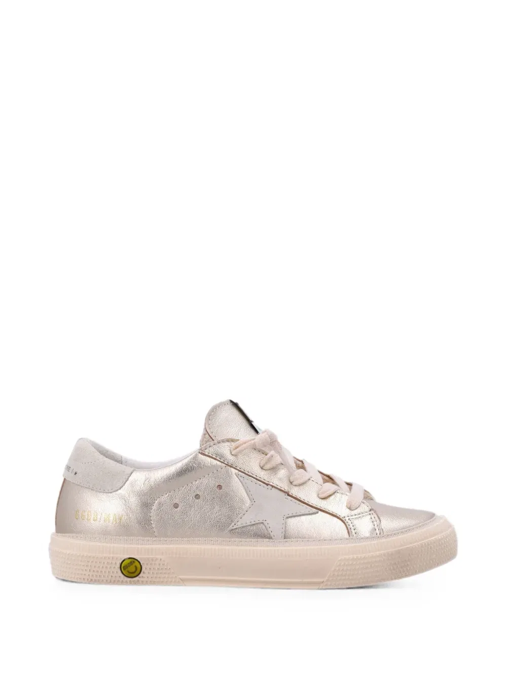 Кроссовки May со звездной нашивкой Golden Goose Kids, золотой