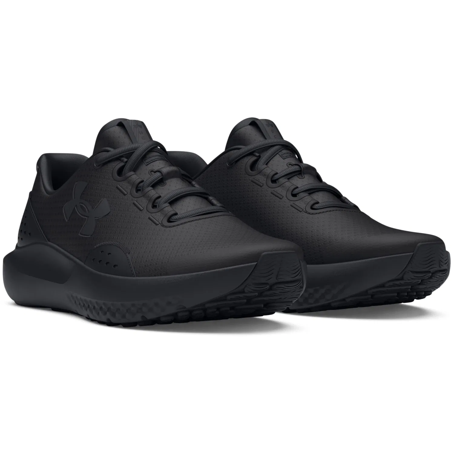 Детские кроссовки для мальчиков с сетчатым верхом UA Bgs Surge 4 Under Armour, Red / Black / Black — фото 3