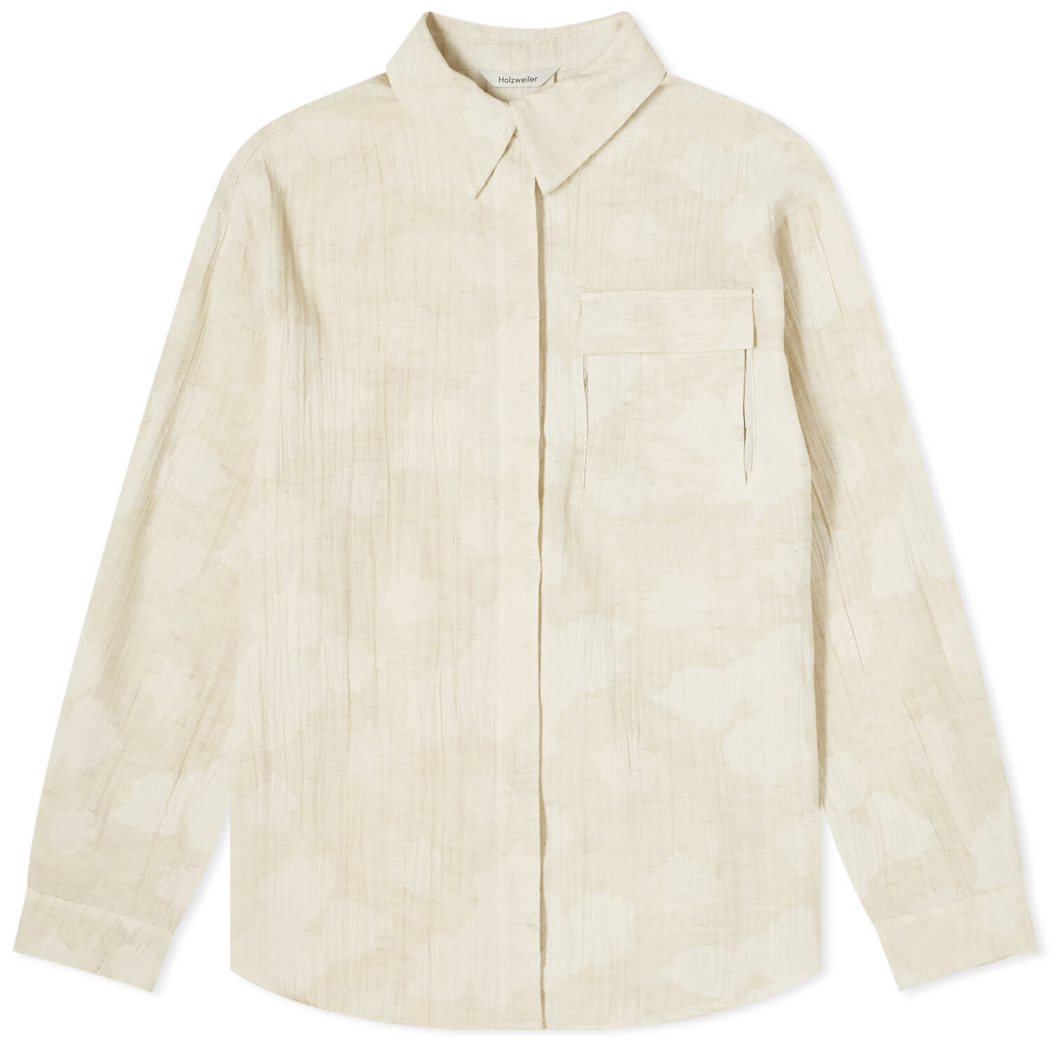 

Рубашка Holzweiler Dais Jacquard Shirt, цвет Ecru Mix