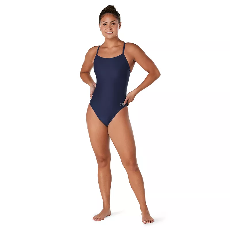 Женские эко-однотонные кроссовки Speedo с функцией Flyback, темно-синий — фото 2