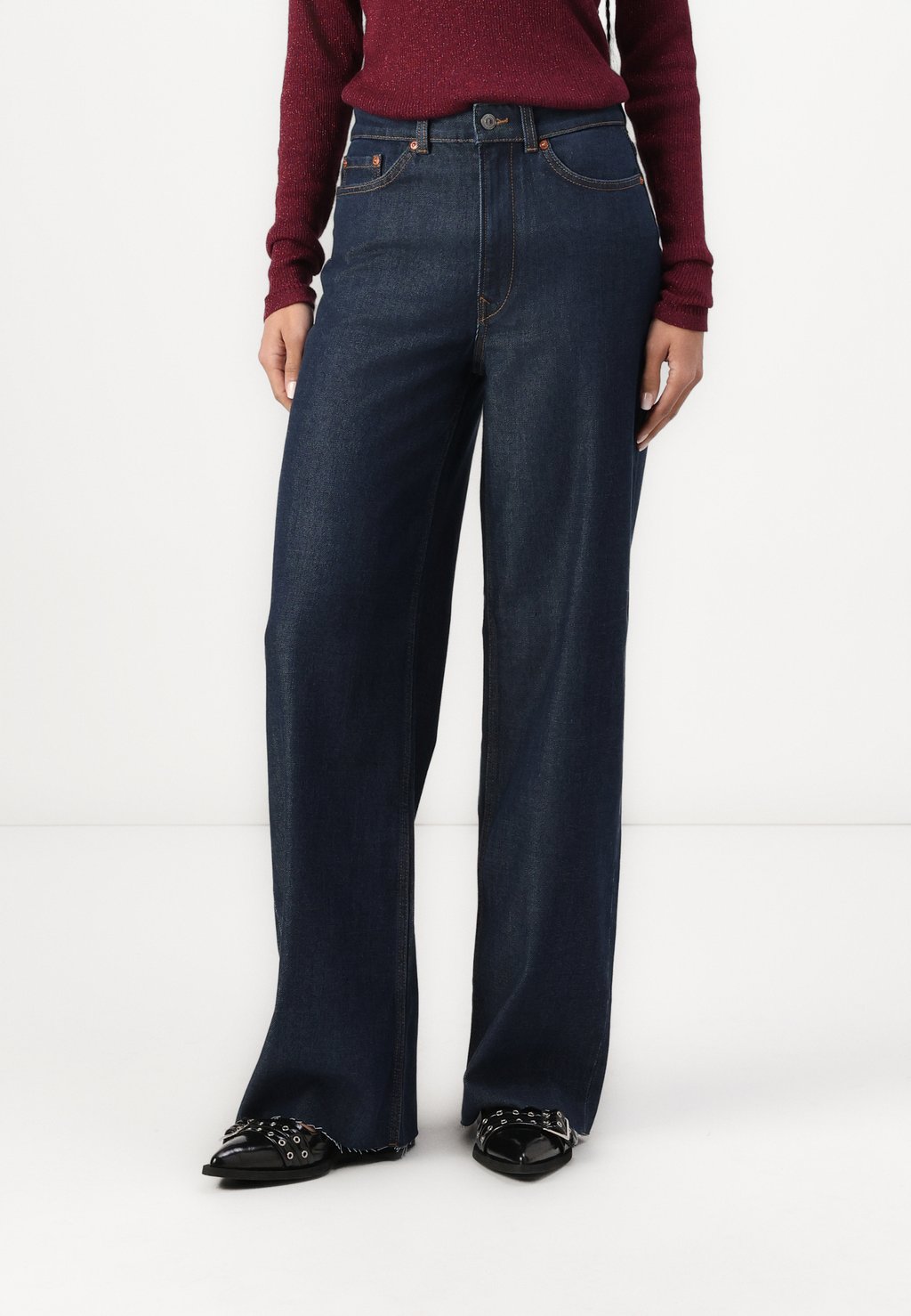 

Джинсы свободного кроя WIDE LEG TOM TAILOR DENIM, светло-серый