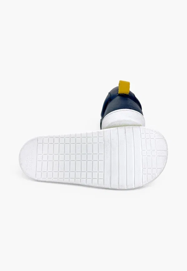 Кроссовки кожаные Zapatillas bandas laterales blanditos tallas altas unisex - baby shoes Pisamonas, синий — фото 4
