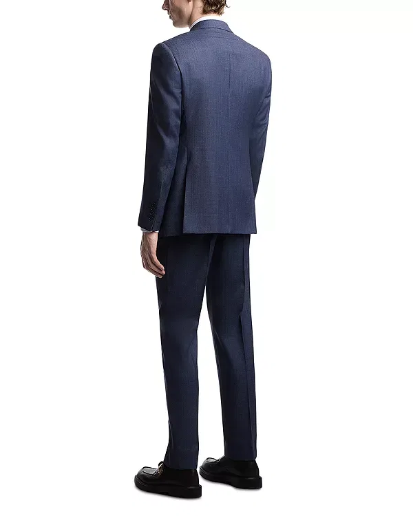 Мужской костюм из шерсти Regular Fit Emporio Armani, Navy Blue — фото 2