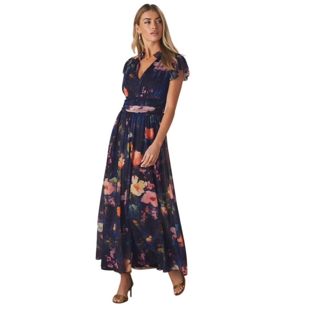 Платье макси REGULAR FIT - V-NECK Next, темно-синий