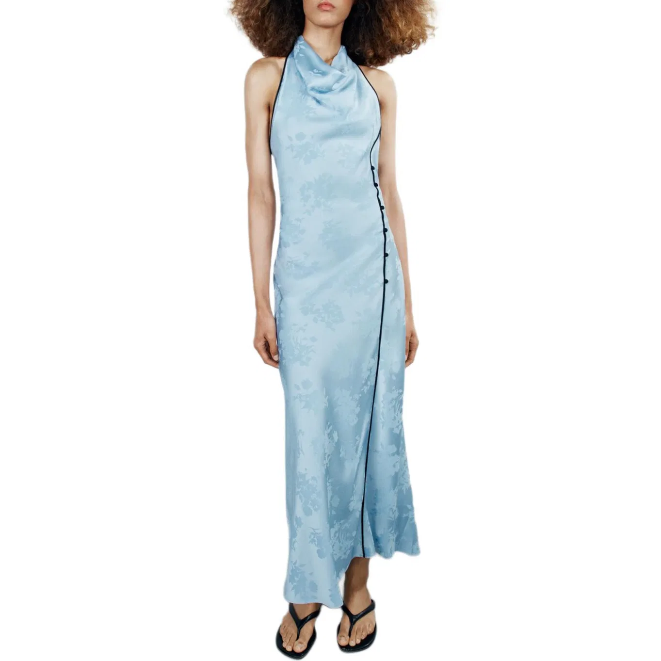 Женское платье-комбинация Sky Blue ZARA, Sky Blue — фото 4