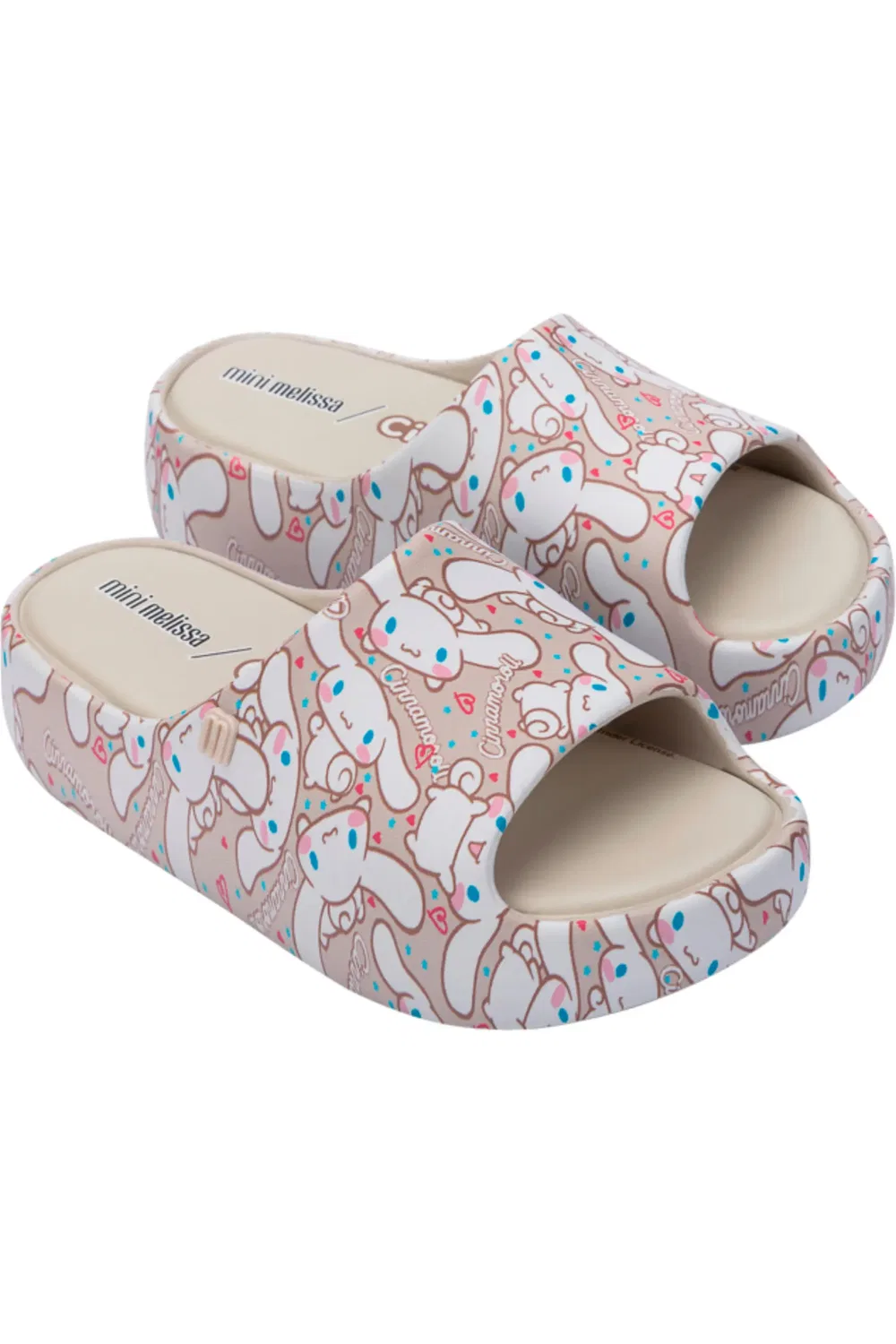 Детские сандалии платформа с Hello Kitty Mini Melissa, бежевый/коричневый