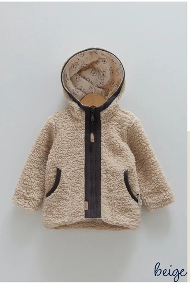 Детское для девочек куртка-бомбер с капюшоном Caramell, Beige