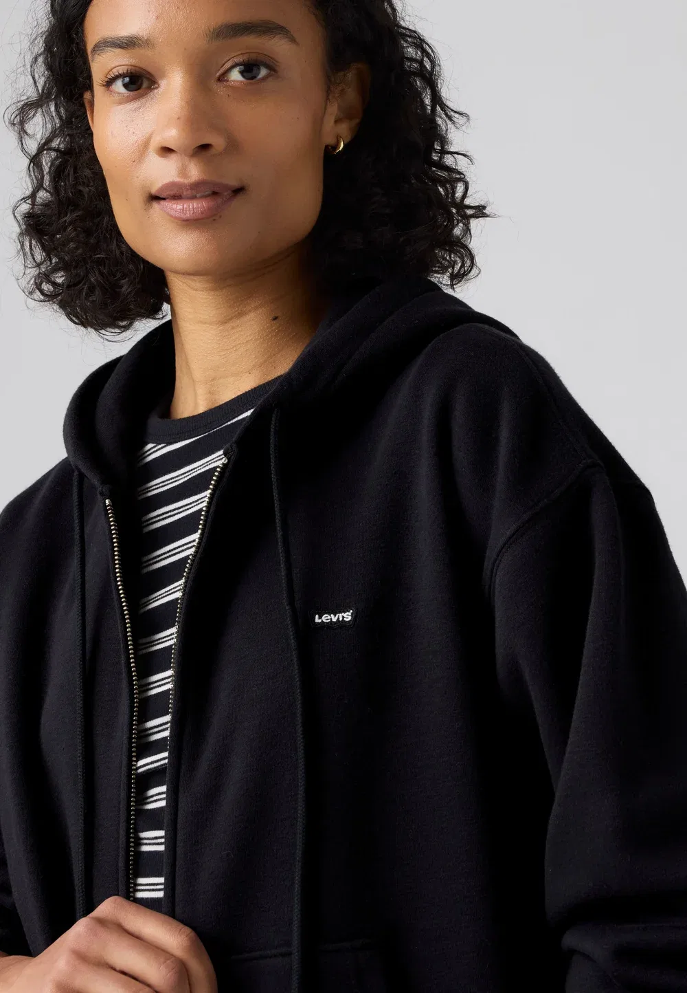 Повседневная толстовка на молнии - свитшот на молнии Levi'S, Anthracite Night — фото 4