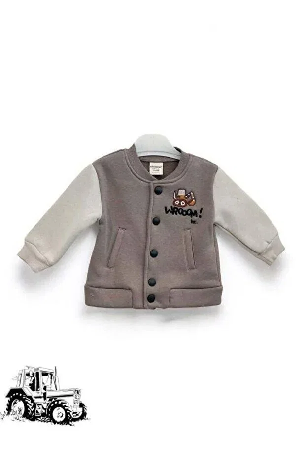 Детская куртка для мальчиков с принтом Zekids, Brown