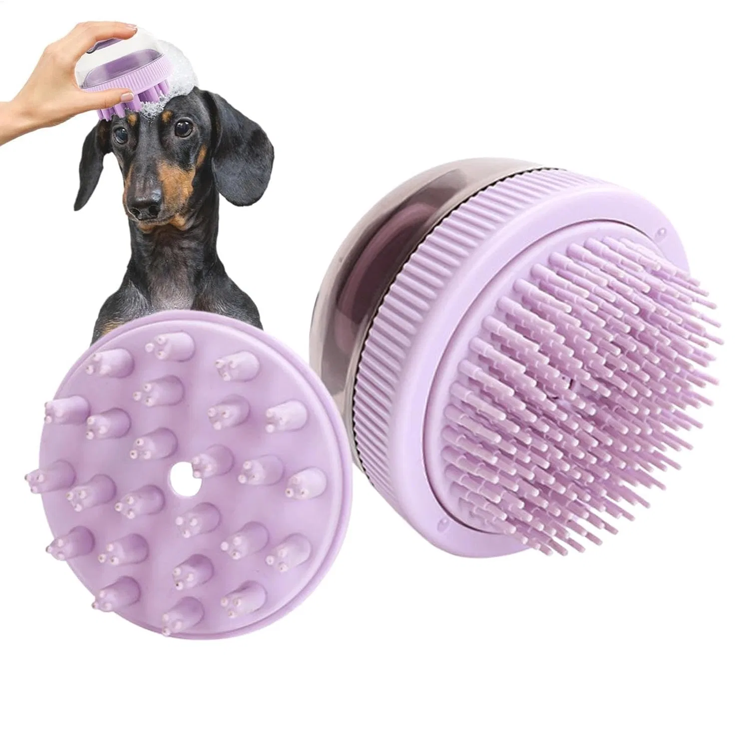 Щетка для купания собак, Spaceship Shape, Purple Generisch