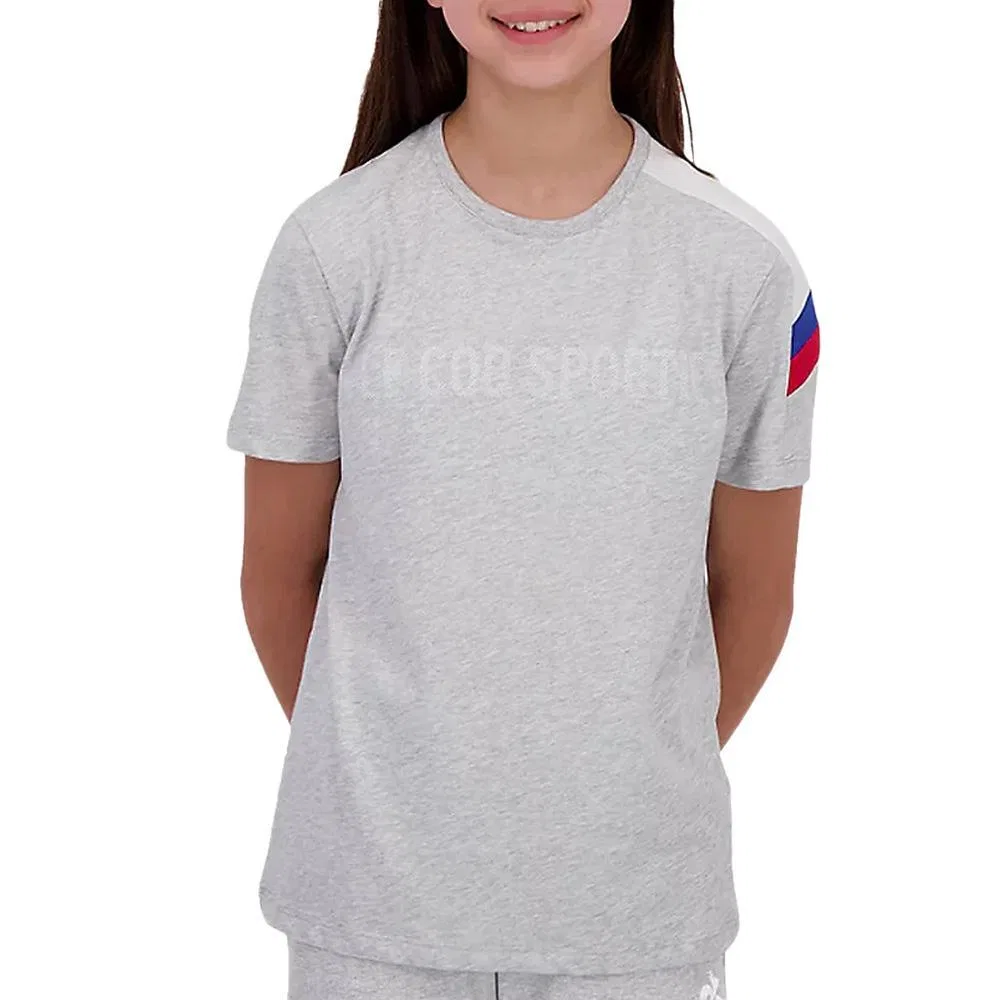 Детская футболка для девочек с принтом N°1 Chine Le Coq Sportif, Grau Hellgrau