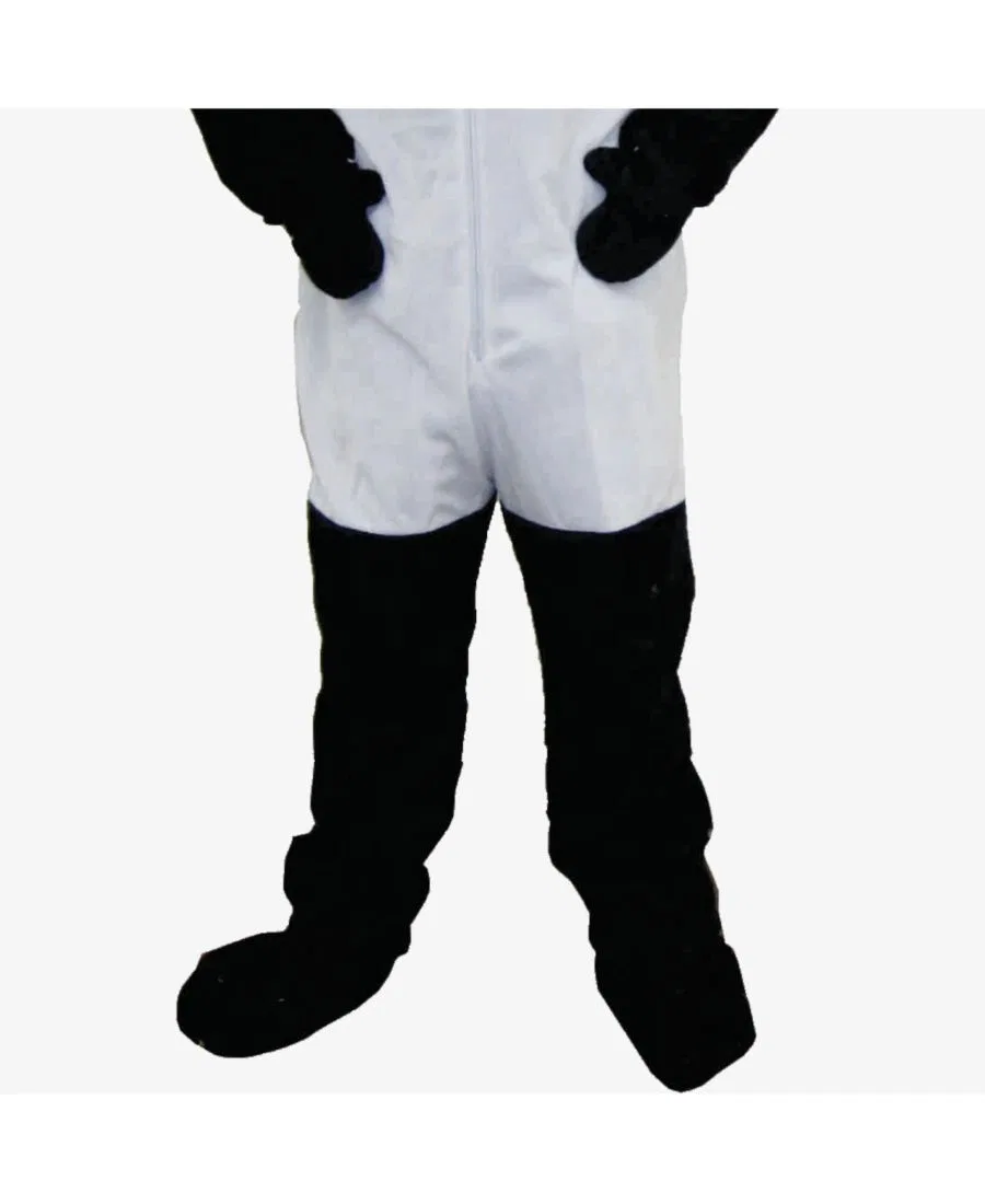 Костюм панды с комбинезоном и маской Giant Panda Jumpsuit and Head Mask Mascot Dress Up America, Black / White — фото 3