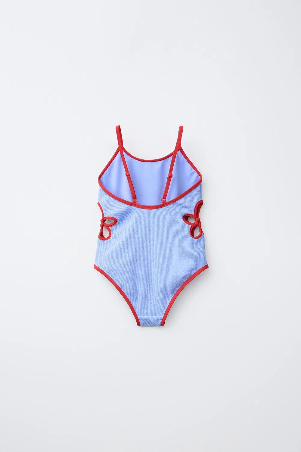6-14 лет / Купальник с контрастным цветочным принтом и вырезами ZARA, Blue — фото 2