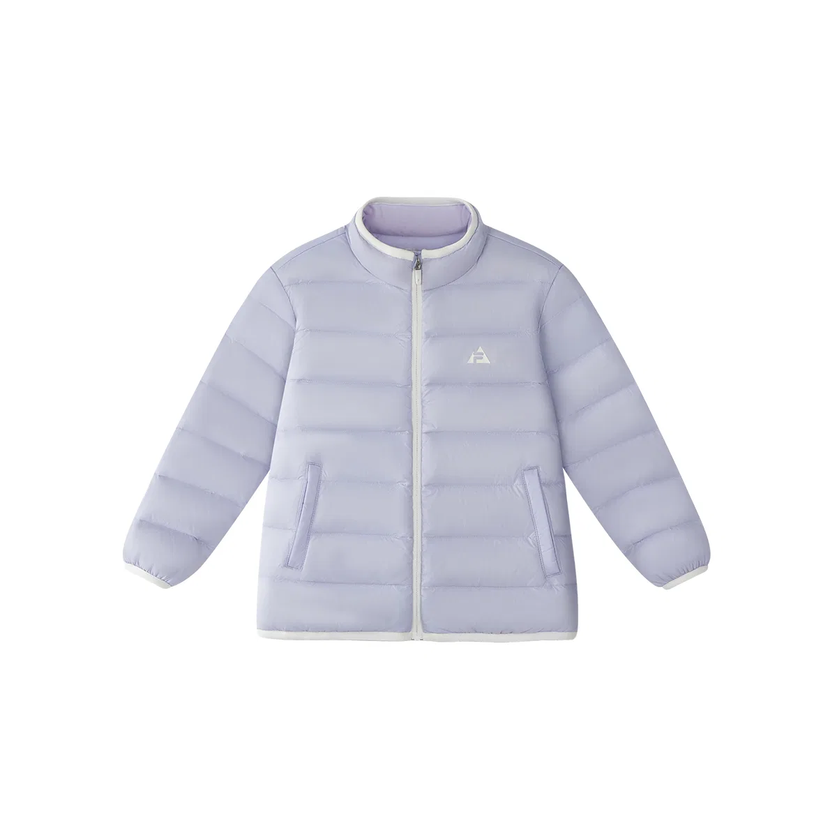 Детское пуховое пальто с капюшоном, средней длины, FILA KIDS, Morning Glory Purple — фото 4