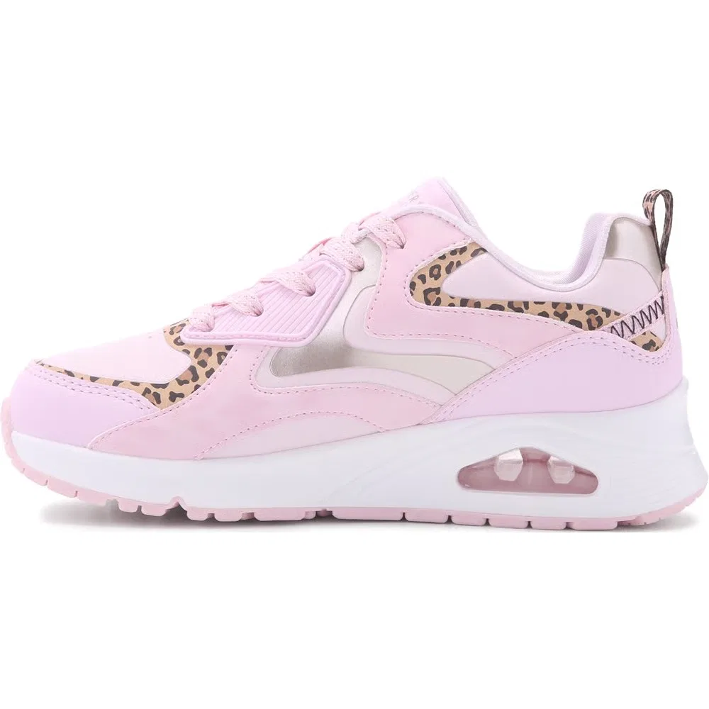 Детские кроссовки Street Uno Skechers, Pink Leopard Metal — фото 3