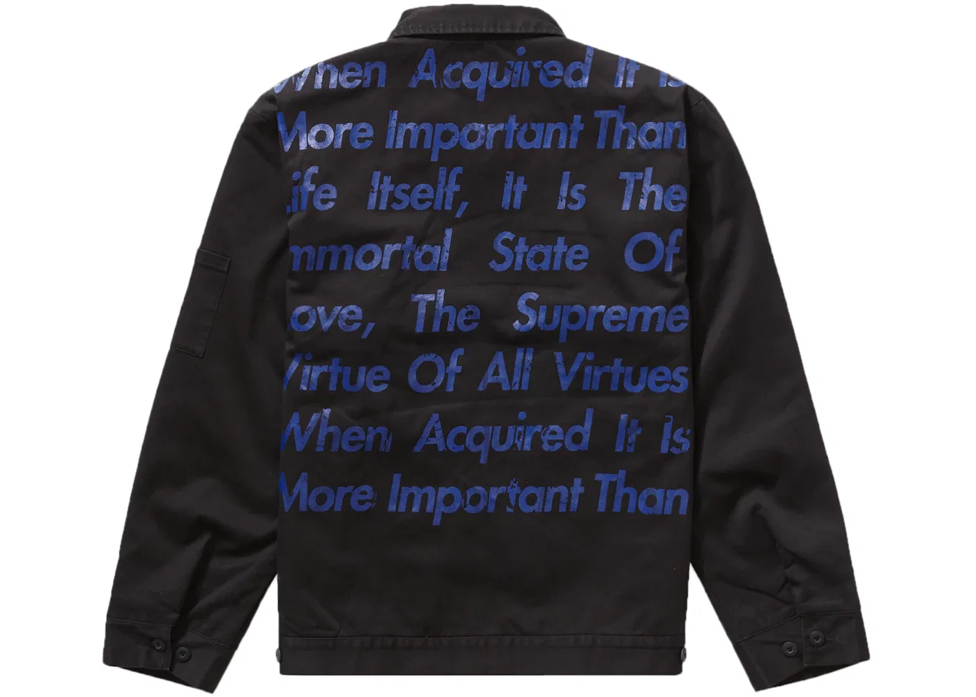 Мужская куртка с принтом Work Jacket Supreme, Black