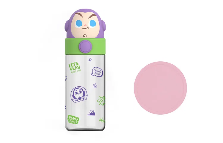 Детский стакан с принтом Buzz Lightyear, 500 мл, Disney, Buzz Lightyear+Coasters, Black