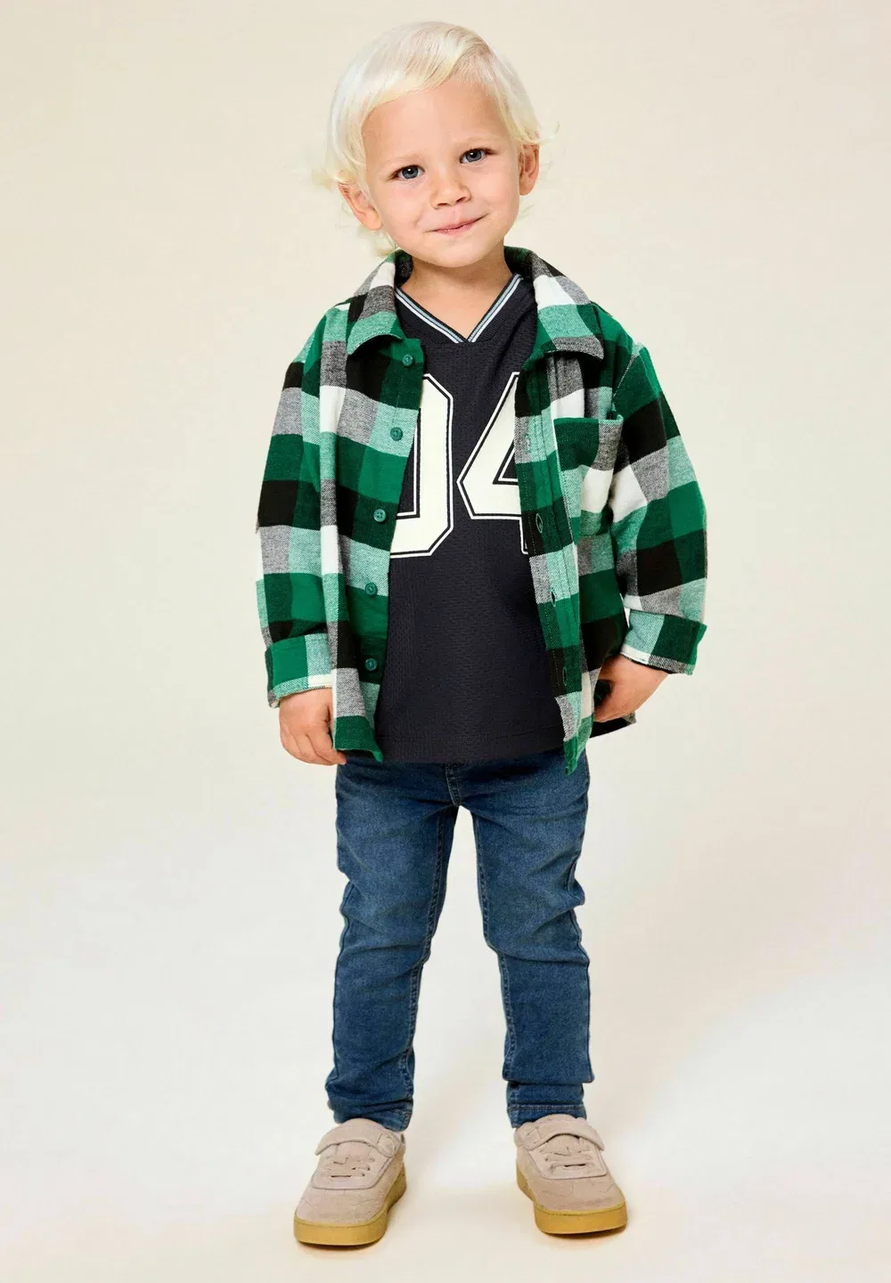 Рубашка из саржи - рубашка Name It, Verdant Green