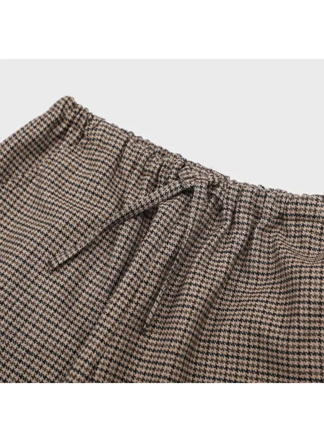 Брюки свободные прямые Zara, темно-коричневый — фото 4