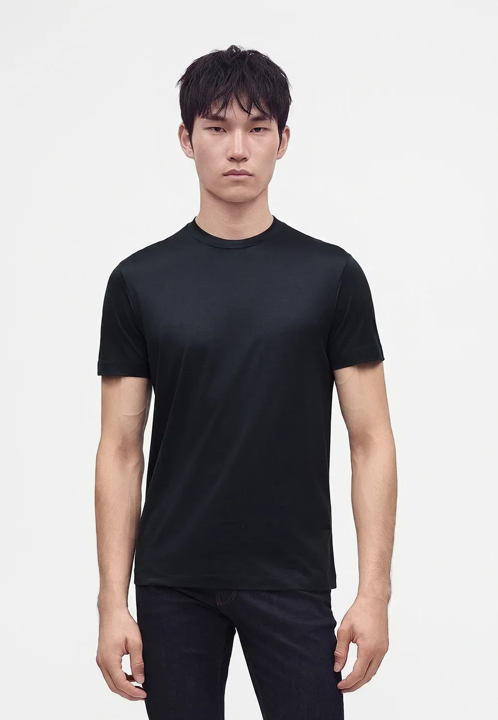 Простая футболка Emporio Armani, Iconico Blu Navy