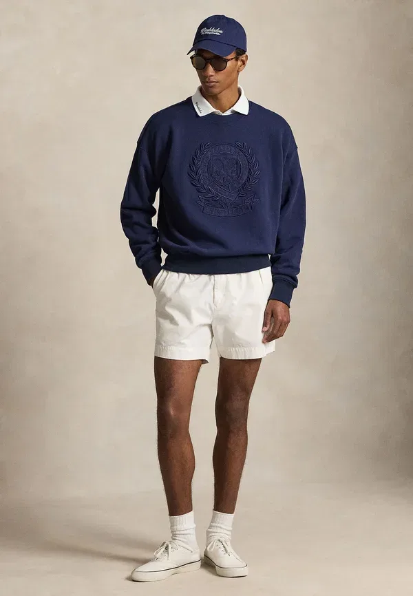 Свитшот хлопковый Wimbledon Vintage Fit Crest Sweatshirt Polo Ralph Lauren, Refined темно-синий — фото 2