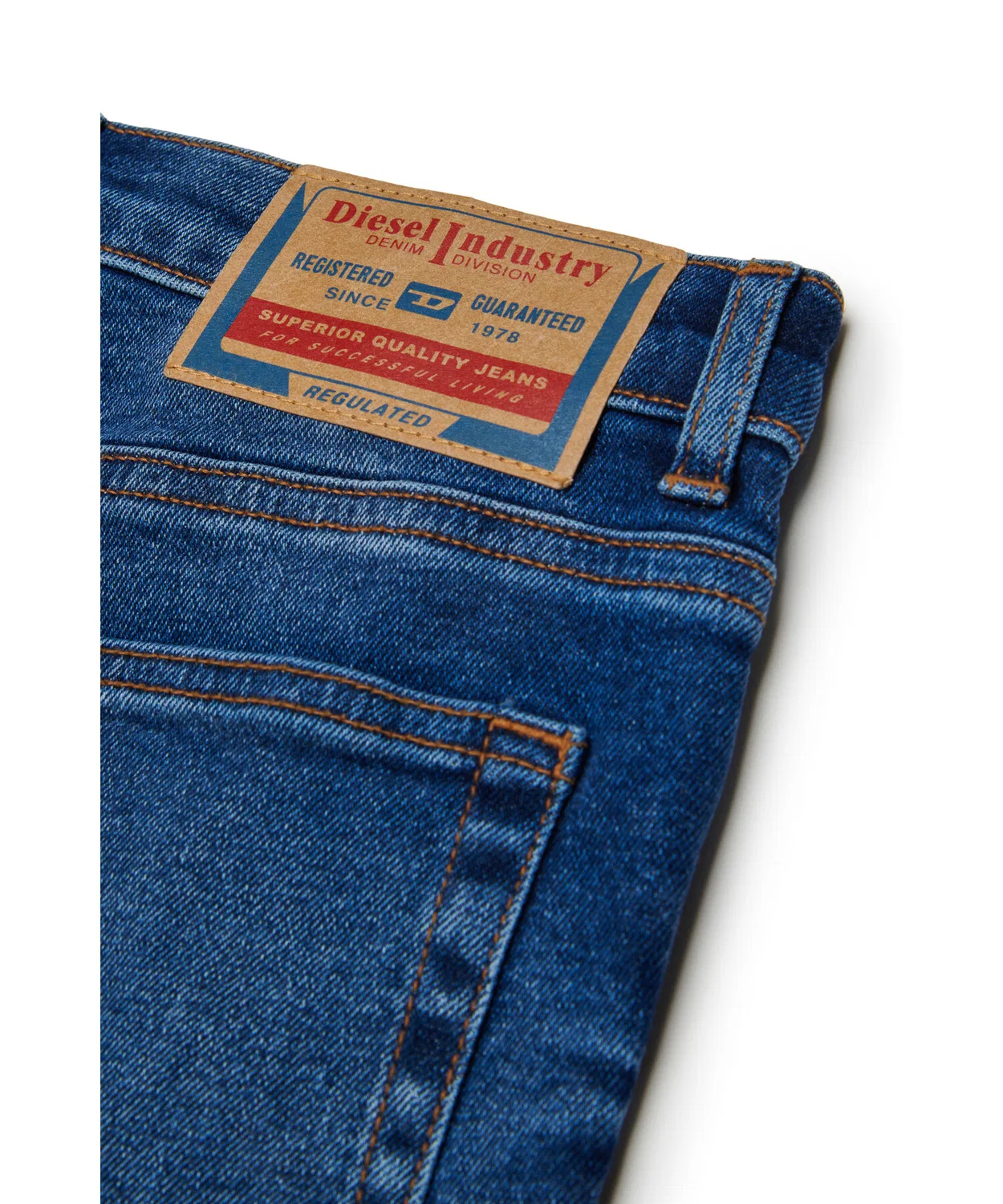 Детские джинсы с принтом D-LUCAS-J DIESEL, Indigo Blue — фото 4