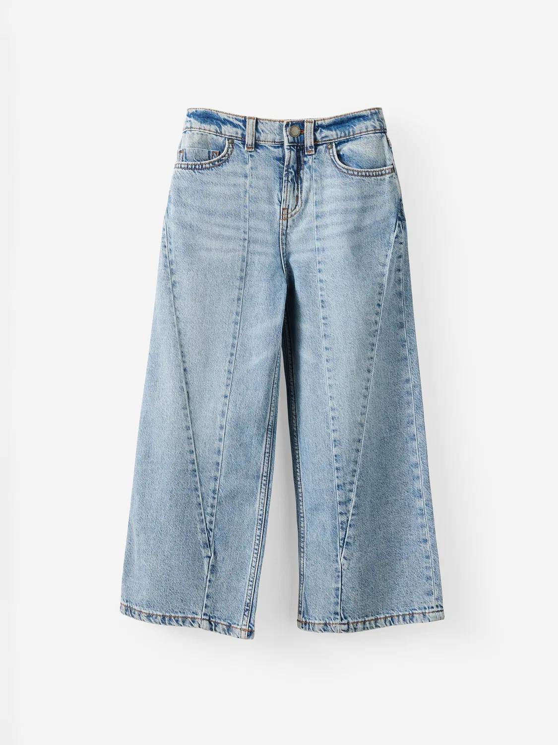 Джинсы с широкими штанинами, модель Splice Seam Cotton On, синий