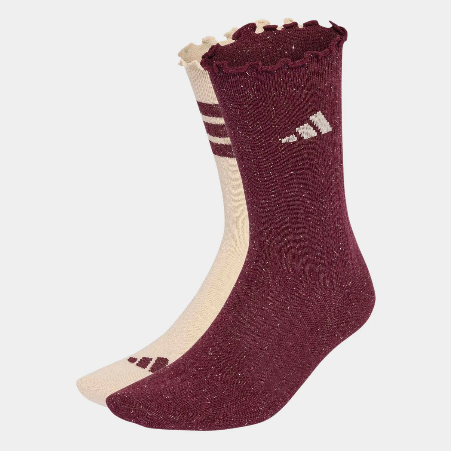 Женские носки с металлическим блеском Adidas Performance, Crystal Linen/Maroon
