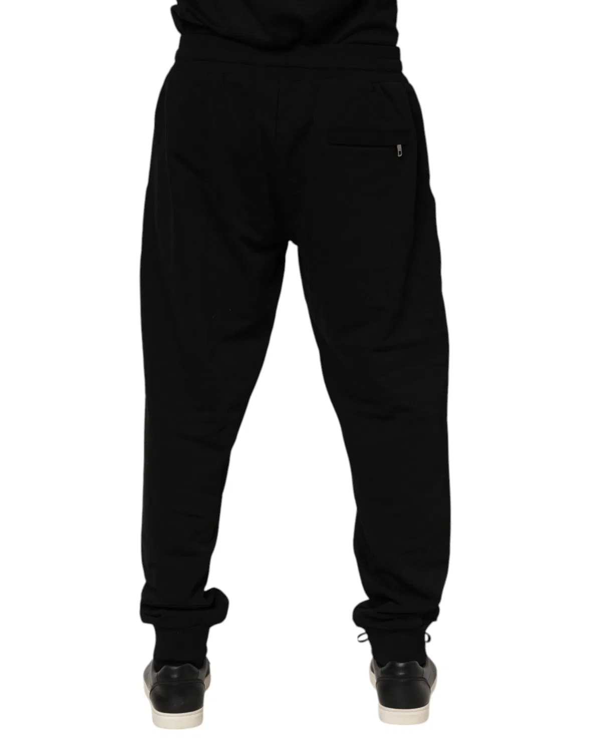 Мужские спортивные штаны на шнурке с логотипом Jogger Pants Dolce & Gabbana, Black — фото 4