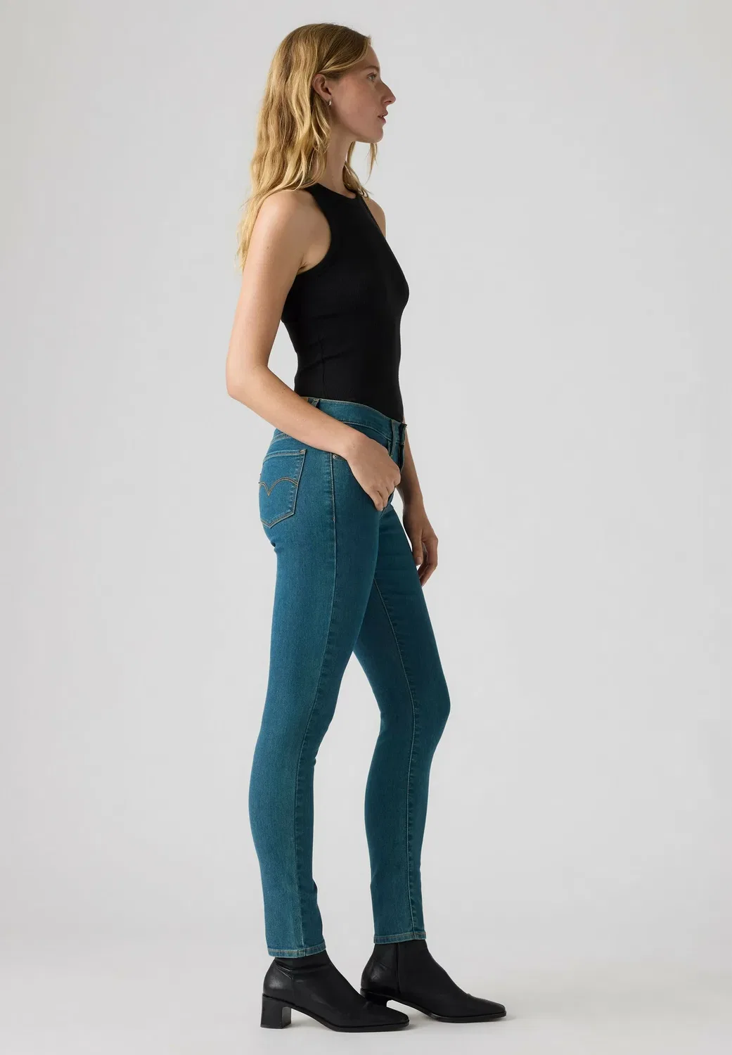 311 - джинсы-скинни с зауженным кроем Levi'S, Tree Time - Med Indigo - Flat Finish - — фото 4