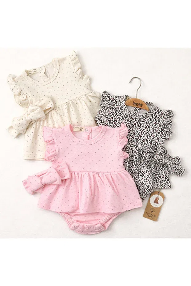 Детский комплект для девочек хлопковый Aki Moda Kids, Pink — фото 3