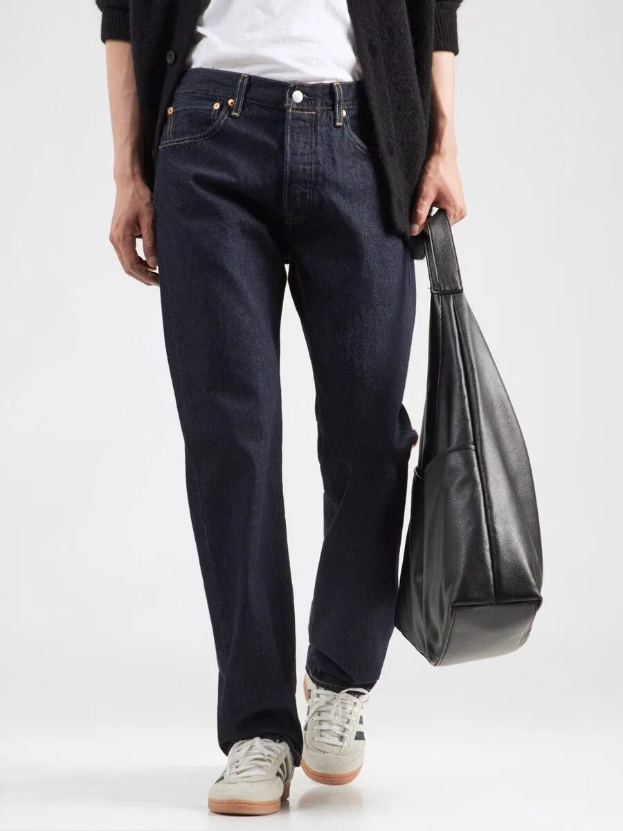 Джинсы LEVI'S Regular '501' темно-синего цвета — фото 2