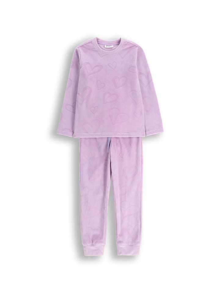 

Coccodrillo Велюровая пижама для девочек фиолетового цвета