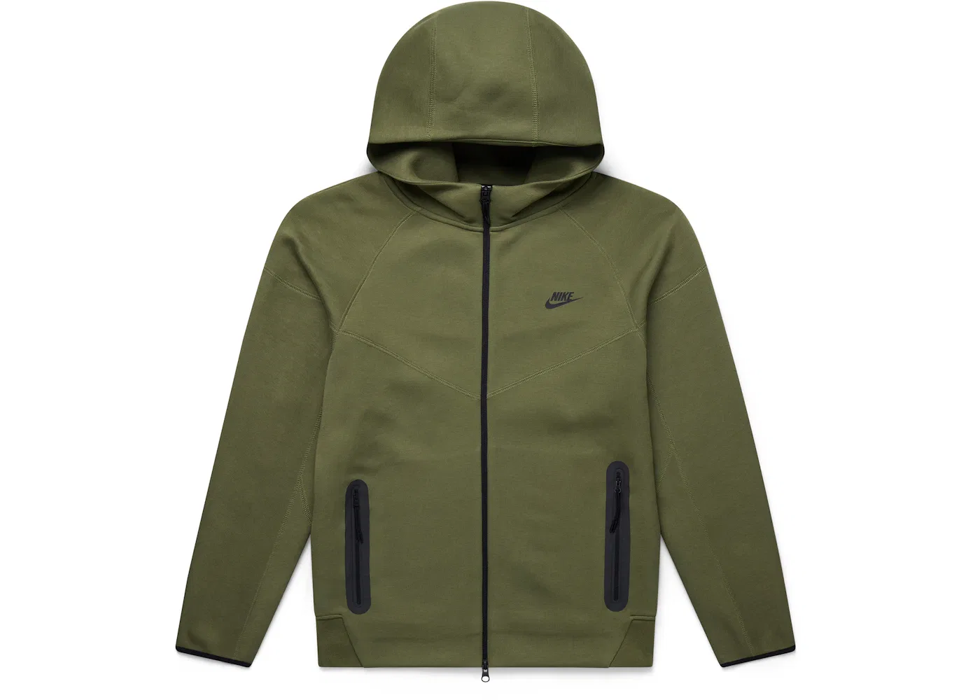 Мужская худи с длинным рукавом Nike Sportswear Tech Fleece Windrunner Full-Zip Hoodie Nike, Medium Olive/Black
