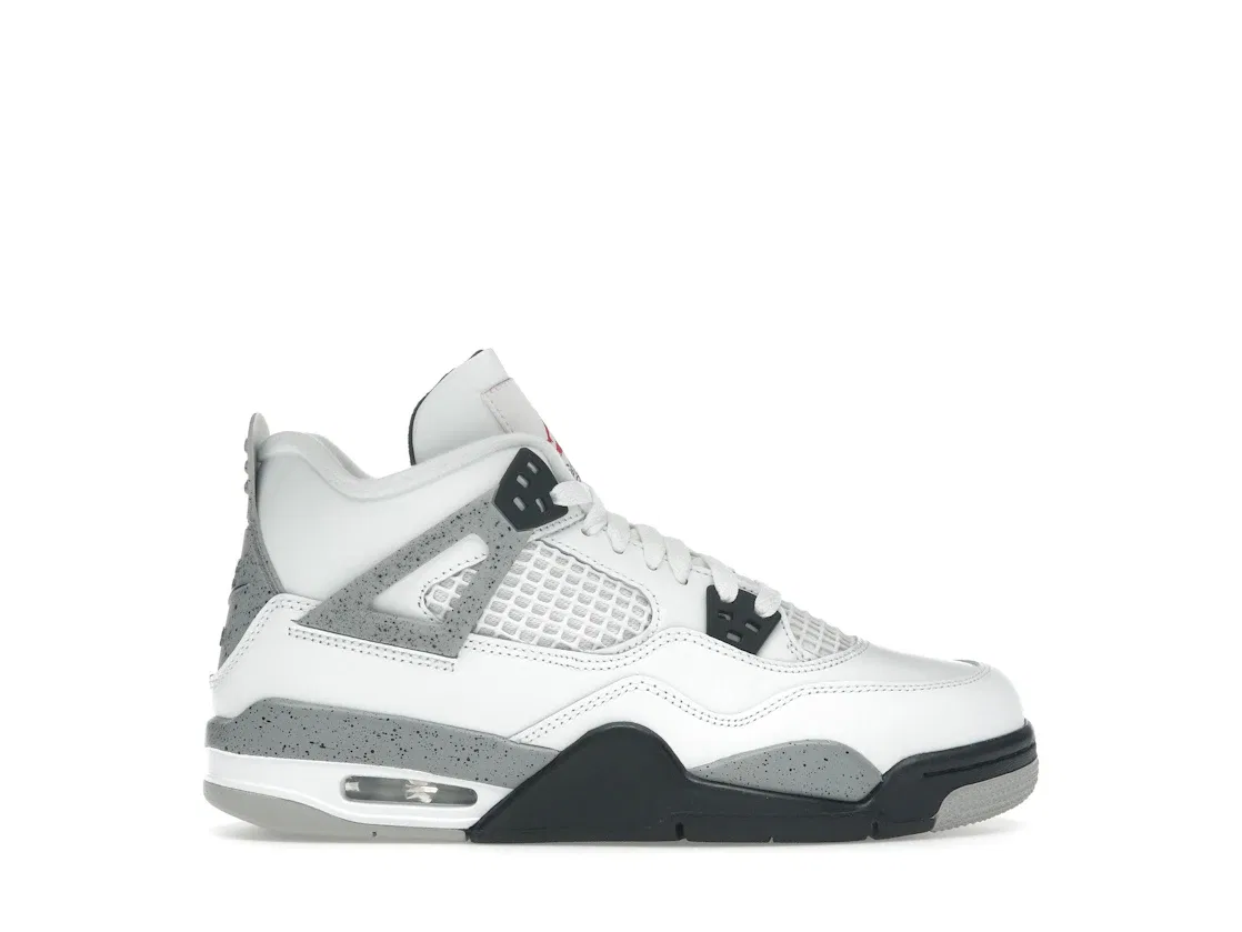 Детские кроссовки Lifestyle Jordan 4 Retro, Summit White/Fire Red-Tech Grey-Black