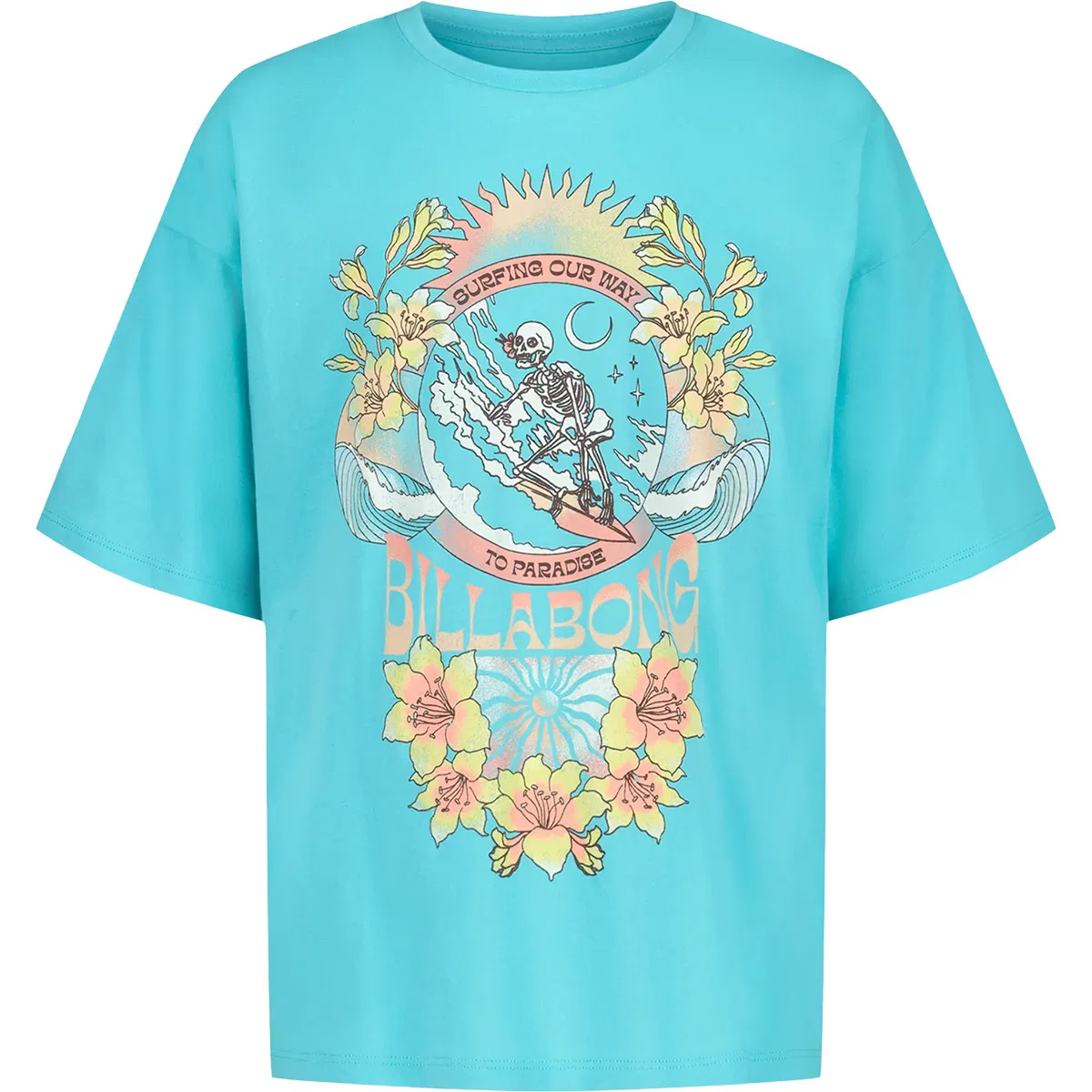 Детская футболка оверсайз с принтом Surfing Oversized T-Shirt Billabong, Ocean Eyes