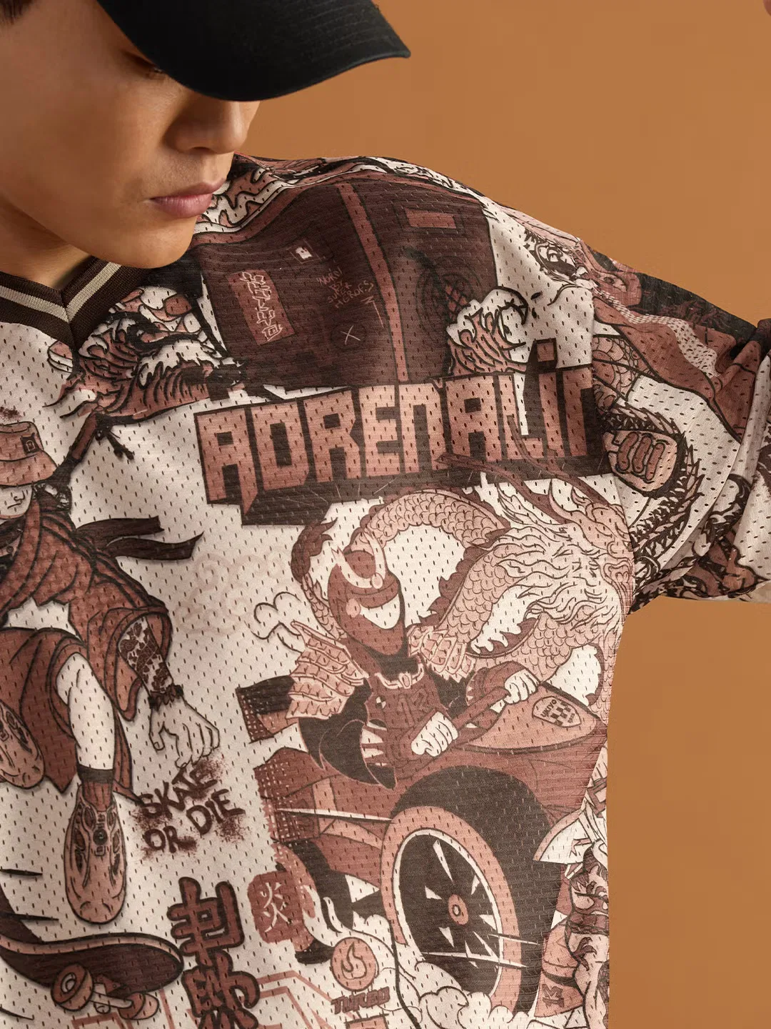 Футболка с принтом Ukiyo-E jersey revival The Souled Store — фото 2